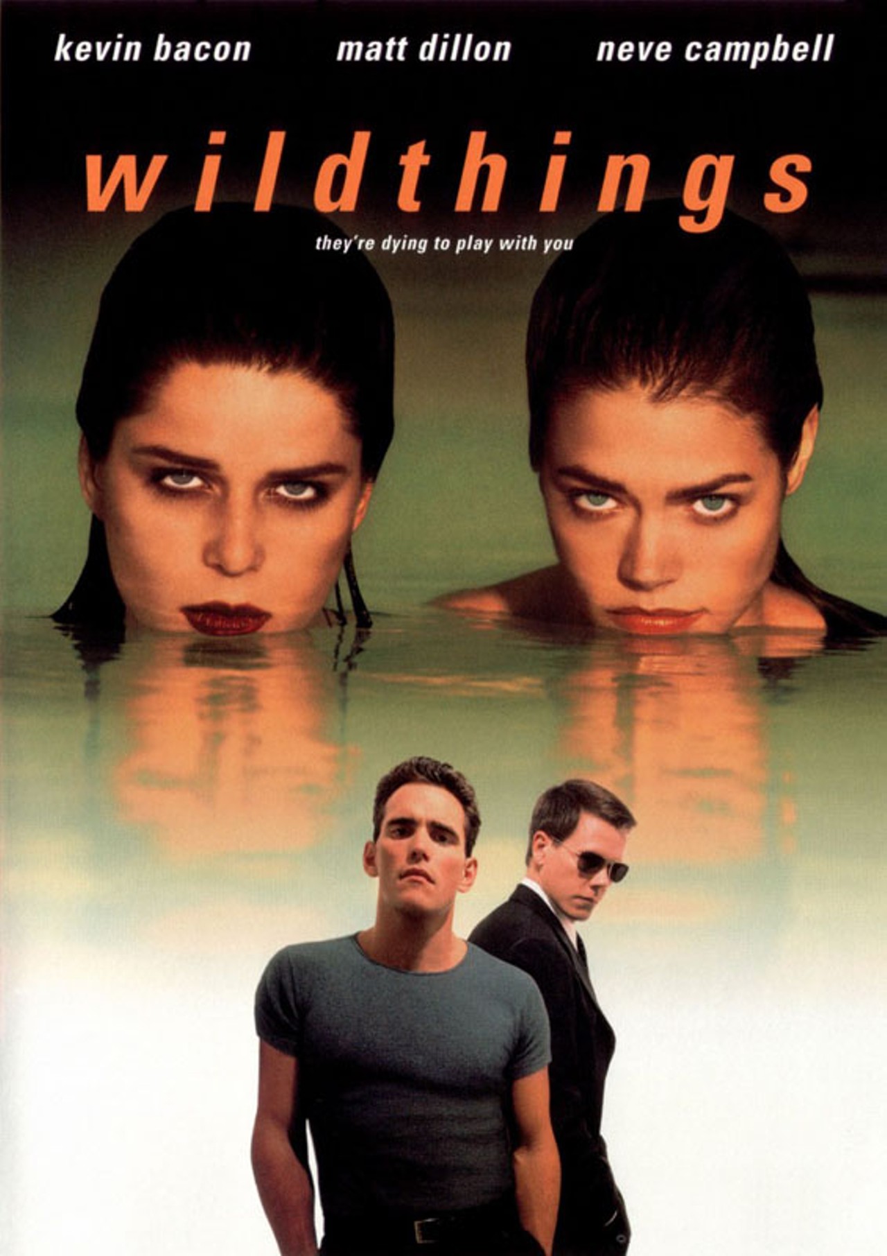 Wild Things (1998)
Think of it as endless endings. John McNaughton's playful erotic thriller about a larcenous school teacher, a pair of greedy coeds, and the cop on their trail has as many twists as there are characters, but it's all in good fun.