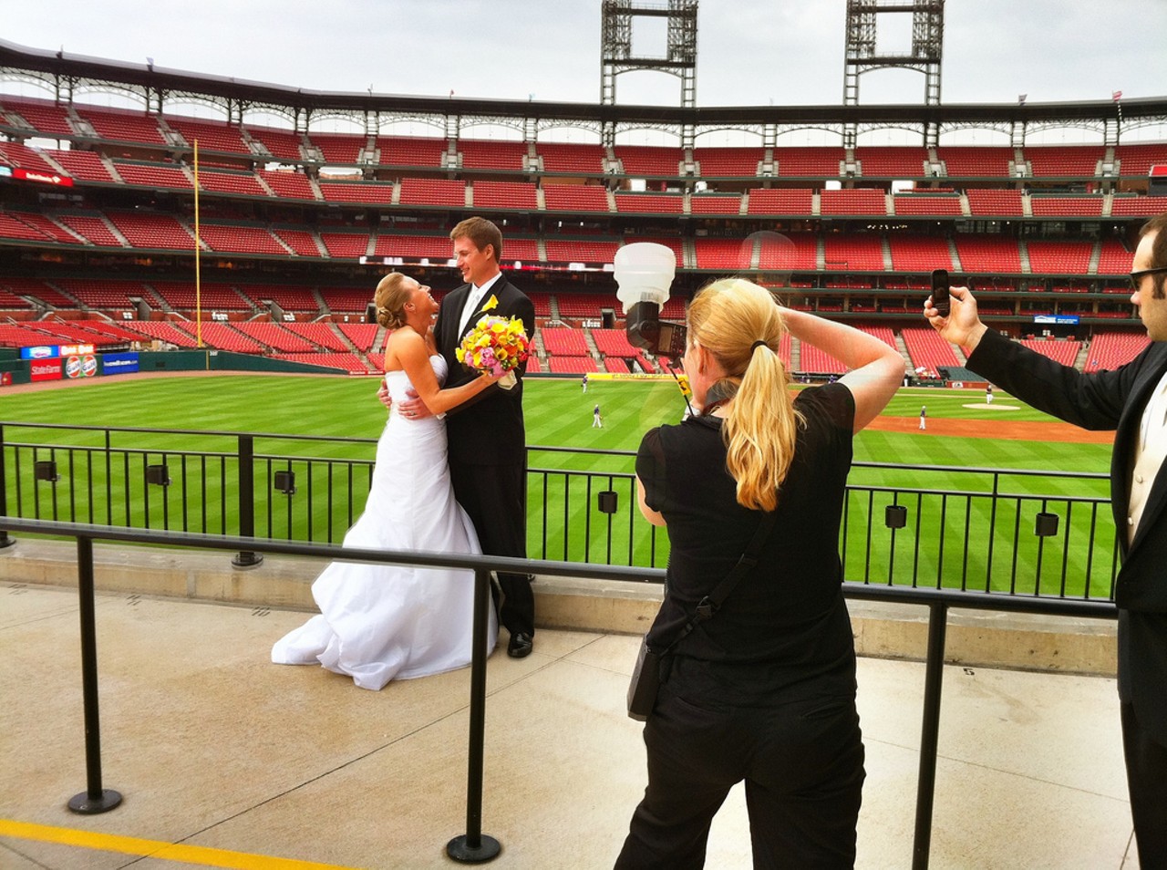Busch Stadium
The home of the Cardinals is obviously a great place to get a beer and watch a great game, but Busch Stadium is also a great place to get hitched. With a number of packages offered, saying &#147;I do&#148; in the coveted home of baseball&#146;s best team is more of a reality than you would think. For information about planning your special day at Busch Stadium, click here. Photo via Flickr / Kode_name