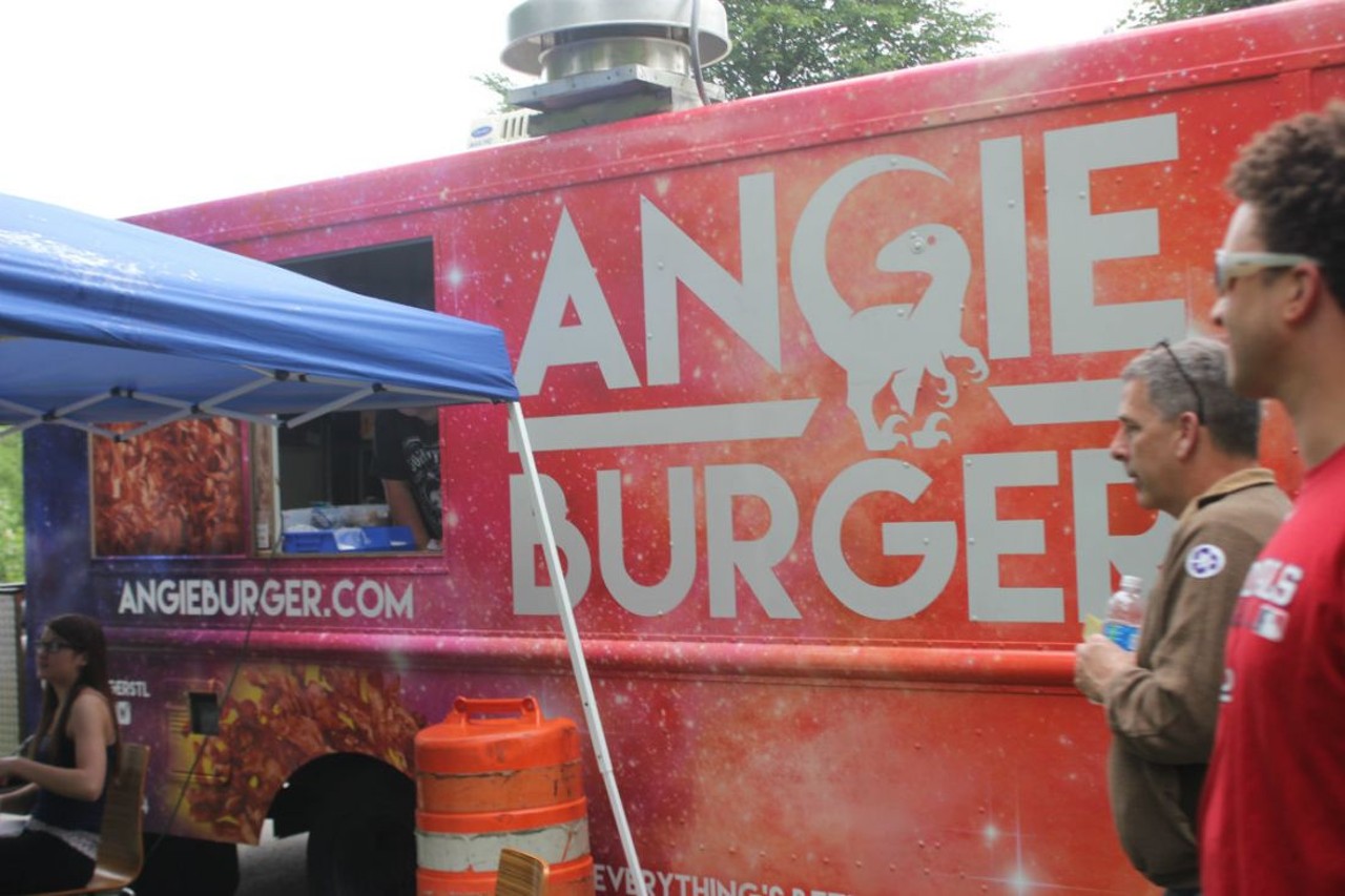 Angie Burger
@AngieBurgerStL
This food truck was the newbie on the block last spring. According to Sauce, owner Angie Saville bought the truck from former Chop Shop STL owner Elliot Harris in December 2015. Photo by Elizabeth Semko.