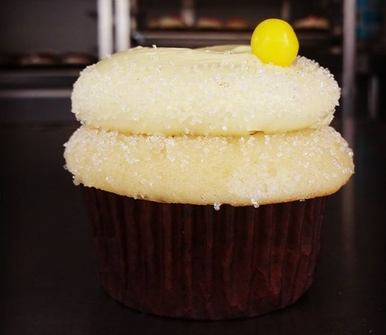 These are no ordinary cupcakes. When you visit Sarah's Cake Stop, you get to choose from fun flavors such as salted caramel, vanilla cr&egrave;me brulee and lemon cream (pictured). Photo courtesy of Instagram / sarahscakestop.