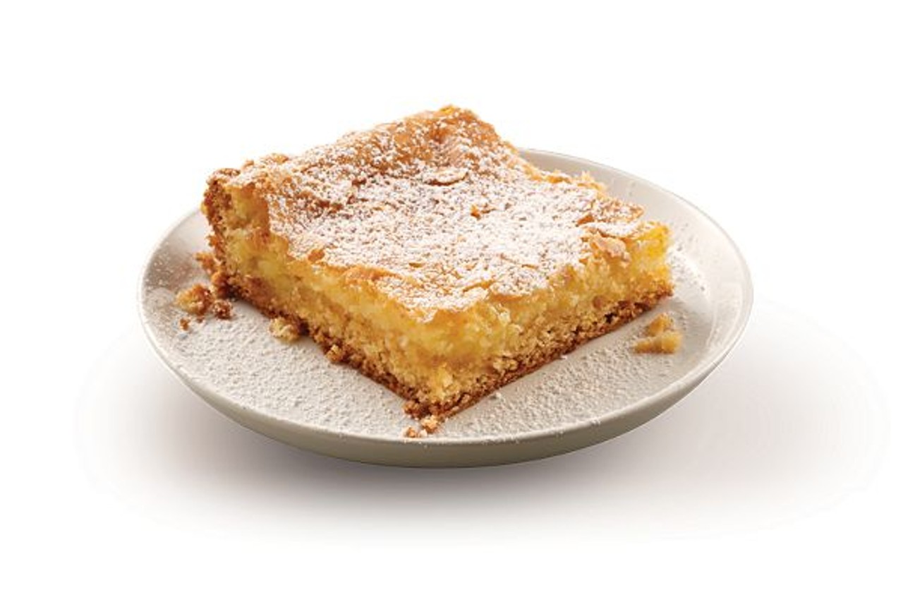 Gooey Butter Cake
Legend has it that gooey butter cake came about because a baker made the mistake of accidentally doubling the butter in a yellow cake recipe. It may have been unintentional, but the gooey result has become the defining dessert of St. Louis.
Photo credit: courtesy of Park Avenue Coffee
