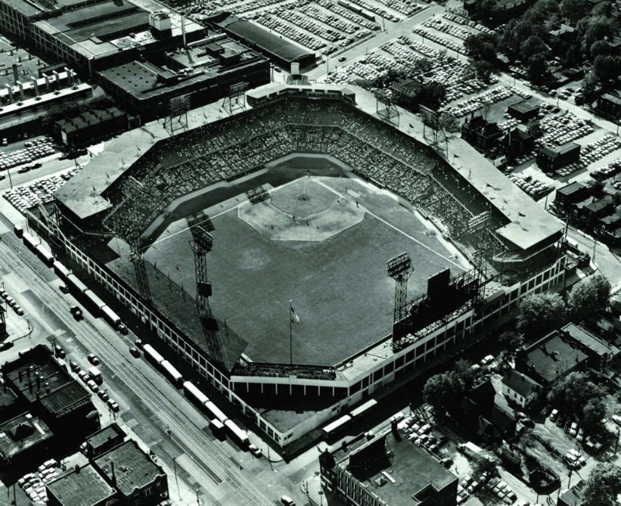 Cheer on the Cardinals at Sportsman's Park.Sportsman&#146;s Park, which once stood at the corner of North Grand and Dodier Street in north St. Louis, recalls as much baseball history as any ballpark in history. With decades of diamond memories from the St. Louis Browns and St. Louis Cardinals, the importance of Sportsman&#146;s Park in the history of St. Louis cannot be underestimated. It&#146;s where the Cardinals and Browns faced off in the 1944 World Series, where Stan Musial once hit five home runs in a double-header, where Enos Slaughter&#146;s &#147;Mad Dash&#148; won the 1946 World Series, where three-foot seven-inch Eddie Gaedel was sent in to pitch hit, and most significantly, it&#146;s where the St. Louis Cardinals won six World Series titles. Photo courtesy of the Missouri History Museum, St. Louis.