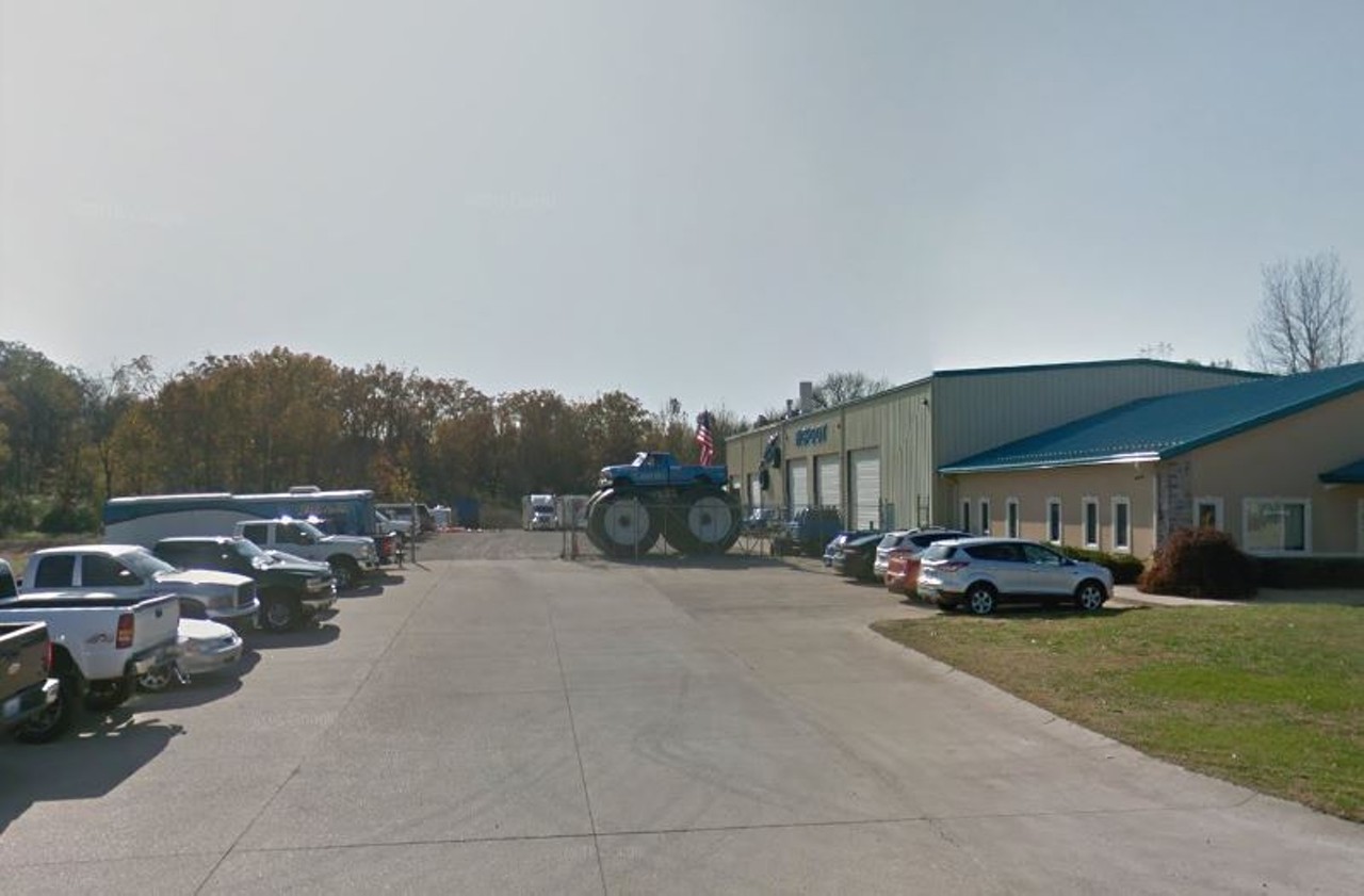 Monster Truck
2286 Rose Ln., Pacific, MO
Want to see a real-life monster truck? Sure you do. Drive on down to Pacific to check out this one, then swallow your shame as you climb back into your puny car and drive home, loser.
Photo courtesy of Google Maps