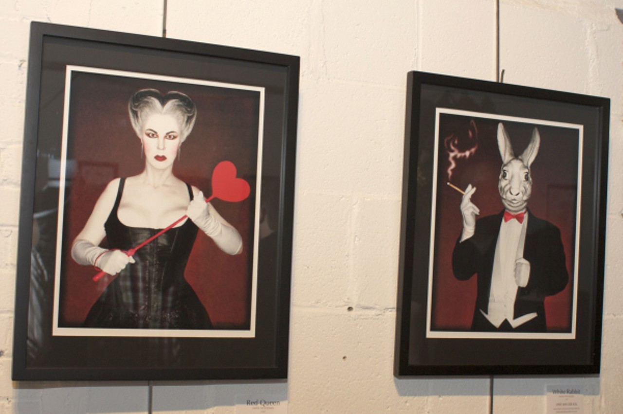Here is a set of digital paintings done by Jane Van Der Kuil entitled "The Red Queen" and "White Rabbit."