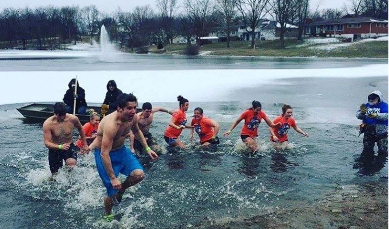 Freeze your a** off at a polar plunge.
There's nothing quite like throwing yourself into frigid waters for the sake of charity. Special Olympics Missouri hosts polar plunges in both Lake Saint Louis and Maryland Heights each year. They're fun, they're freezing and they raise money for a good cause -- why not go? Photo courtesy of Instagram / somissouri.