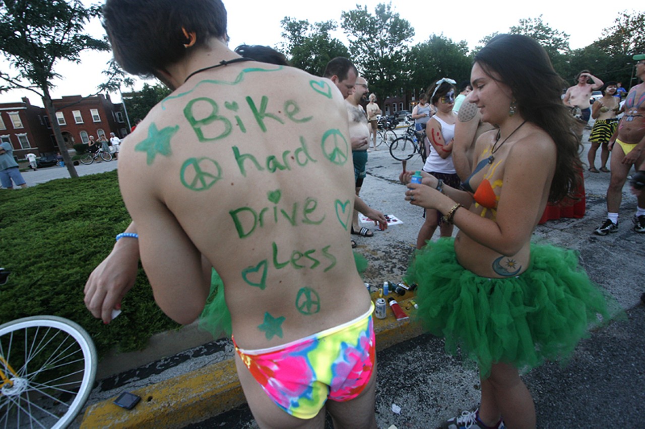 2010 World Naked Bike Ride in St. Louis (NSFW)