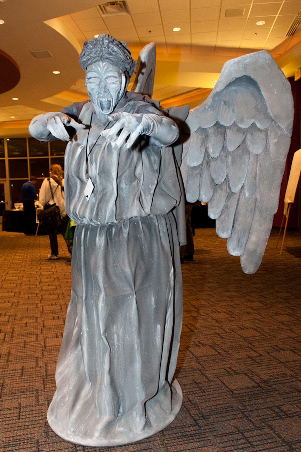 A weeping angel from the BBC's Doctor Who was sighted in Collinsville Friday night.