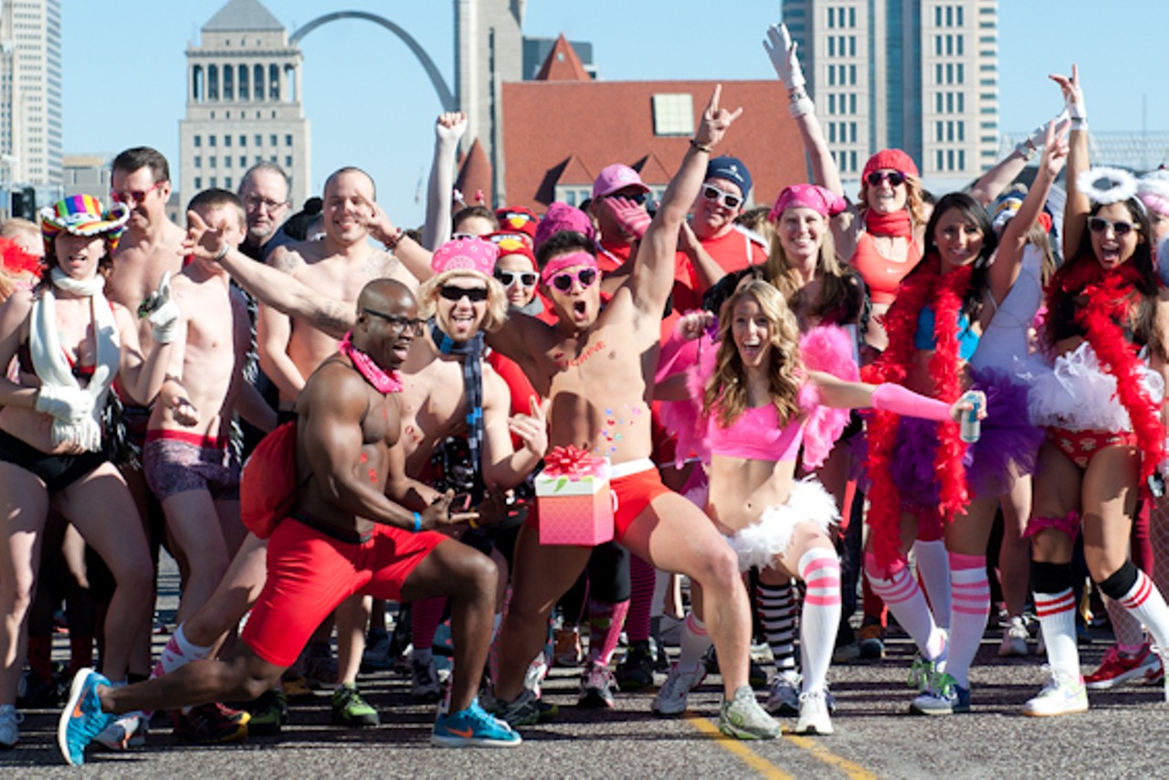 2013 Cupid's Undie Run in St. Louis