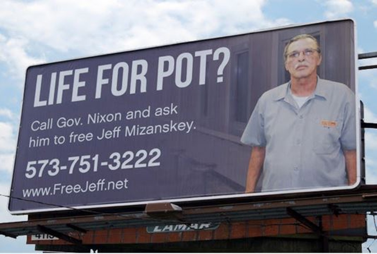 Billboard for Jeff Mizanskey, Man Serving Life for Pot, Placed Near Governor's Mansion