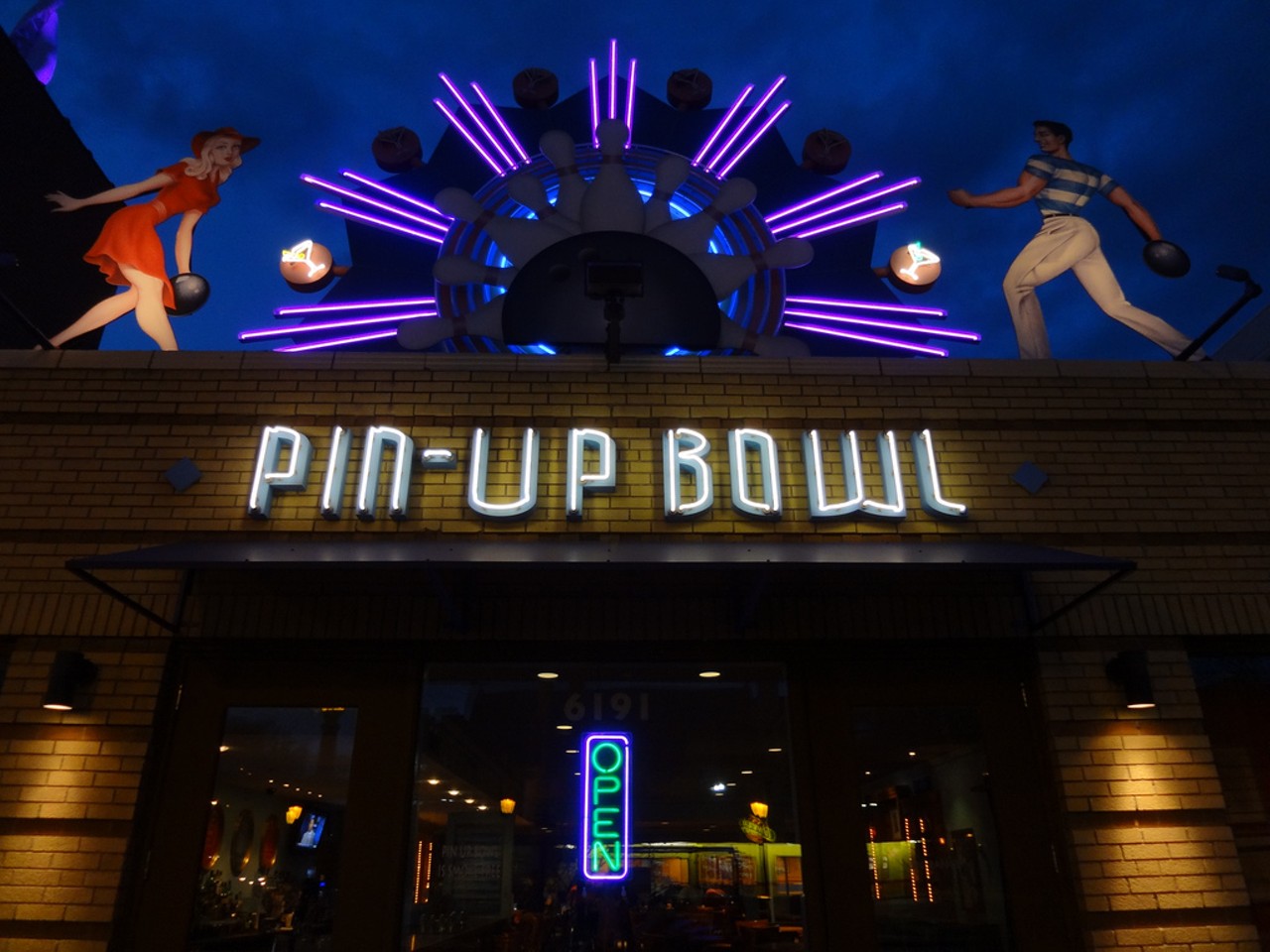 Pin-Up Bowl
(6191 Delmar Boulevard; 314-727-5555)
This longtime Loop hotspot is a 21-and-up bar at night but during the day it operates like any other bowling alley. Your kids will love the style of the place and the small, exclusive bowling area, and you will love that the employees there know how to make a proper drink. Everybody bowls better when they're a little drunk, anyway.
Photo credit: <a href="https://www.flickr.com/photos/pasa/6343359838/in/photolist-aExnT5-8fhEF4-8fhFFx-8fhEwz-8fhFtP-8fhDYa-8fhEoK-8fkWML-8fkWoJ-8fkWWj-8fhEVn-8fkWDL-d6wTQb-arLJL9-aEtwFk-4ZRtu2-FnCBKF-fwfSPG-3jzdZ-RwdbEq-6nuBRi-4RQfA-4RQfo-egyvL-6u8XJm-z1CZN-eh8A3B-7LLiZM-sWBHv-5f3ocG-RYBbNM-cWsW25-s6Huc-cWsVQd-cWsXkj-QUfB73-71ZqRK-cETkLo-7LQgko-S6YTG1-7UrNXi-aCs5M