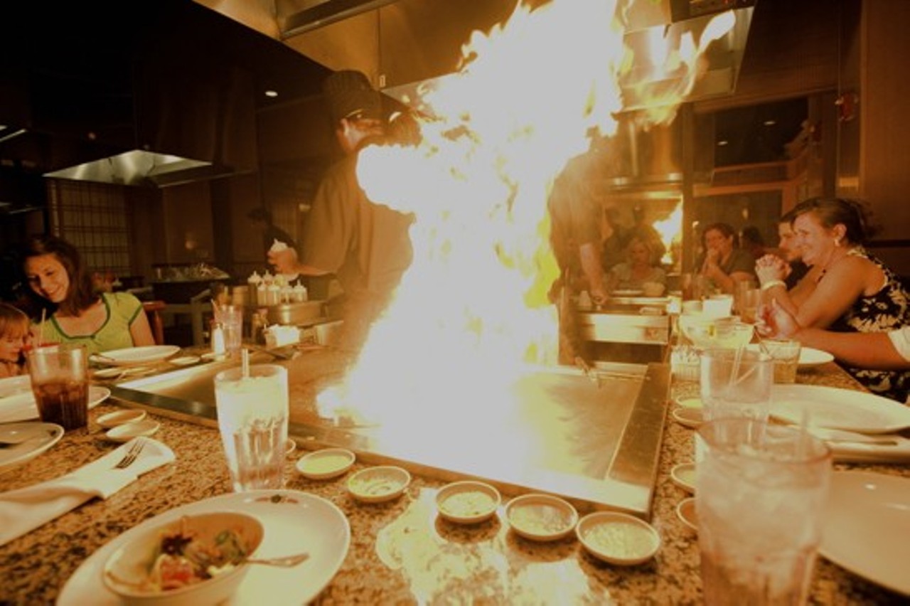 Kobe Steakhouse of Japan
(645 Westport Plaza Drive, Maryland Heights; 314-469-3900)
For a real tableside thrill, hit up Kobe Steakhouse of Japan, where chefs cook the food right in front of you on a flat grill with lots of fire, providing a real show. The teppanyaki-style cooking will thrill you and have you looking for the emergency exits.
Photo credit: Kholood Eid