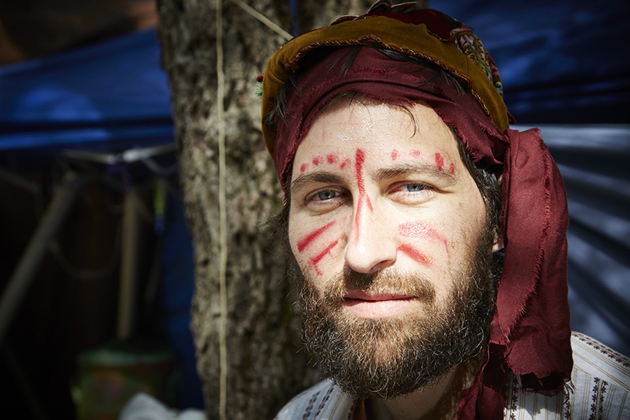Face paint is always a good idea at the Cosmic Reunion festival.