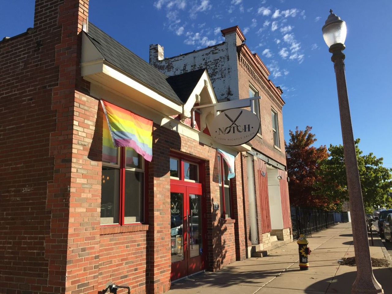 NOTCH
4187 Manchester AvenueSt. Louis, MO 63110(314) 764-5113
The pride flags outside this salon let you know that you are welcome here. Inside are a number of inclusive options, including a hairstyle menu that doesn't separate "men's" and "women's" styles. It's been said before, but Notch is really a cut above the rest.
Photo courtesy of Jaime Lees