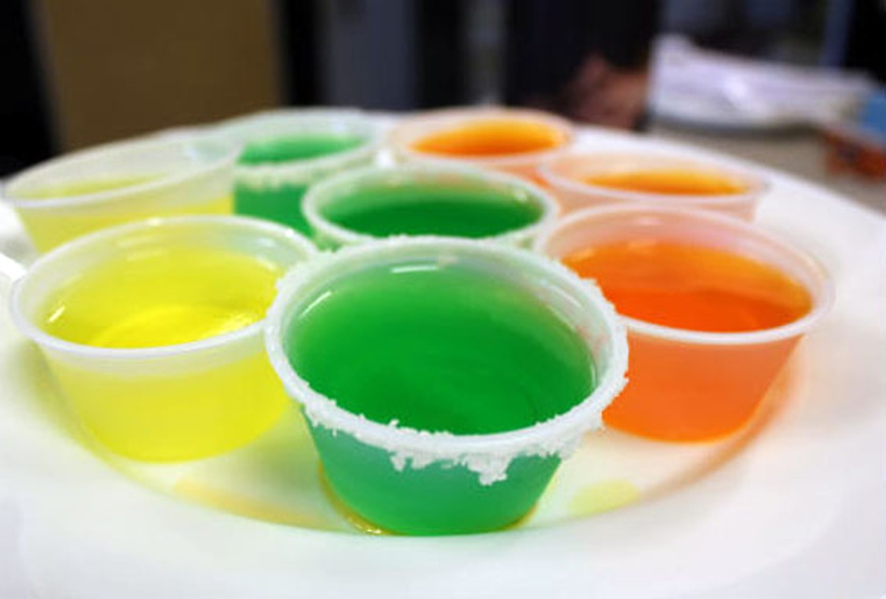18. A.M. drinking is an expected component of our famers' markets (Jell-O shots $1) Speaking of, we're home to the inventor of the Jellinator, "the ultimate Jell-O shot maker."