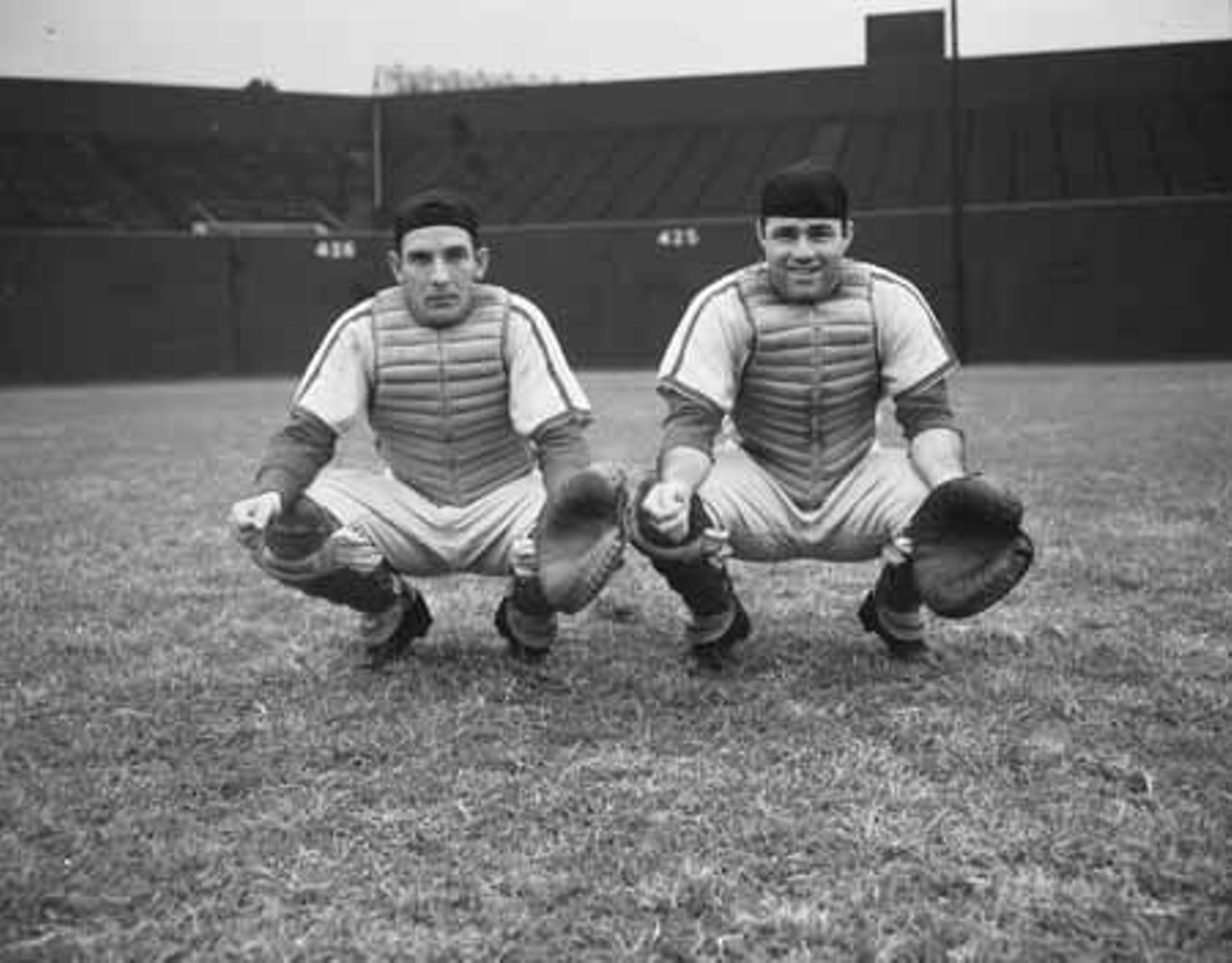 1949. Del Rice and Joe Garagiola. RIP, Joe.