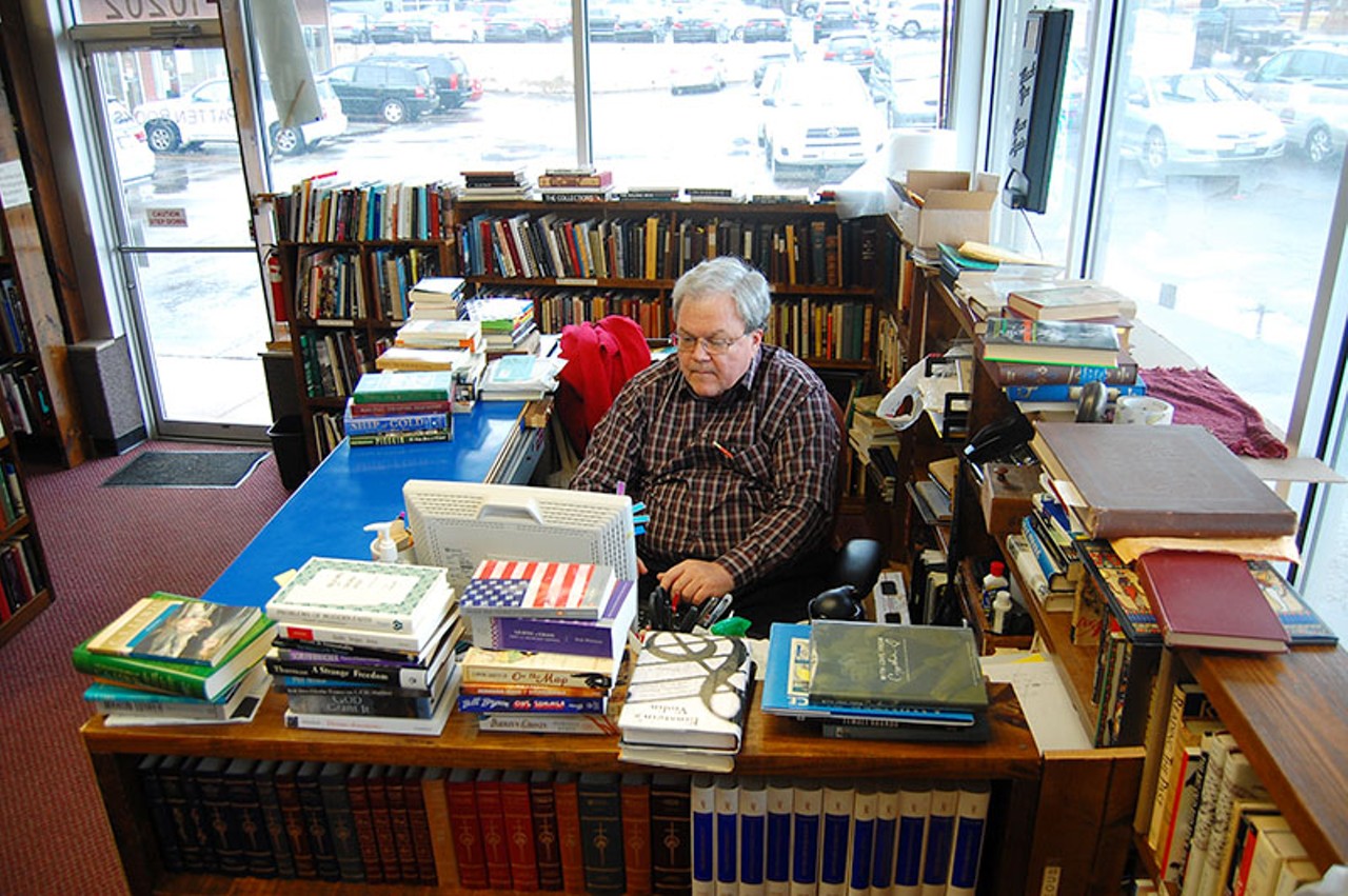 Keith Patten, pictured here at the desk, is the owner of the store.