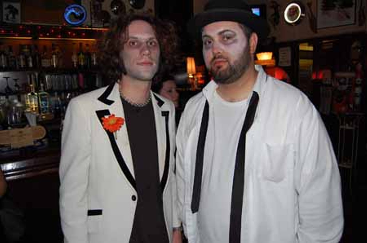 These two lived up the "Zombie Prom" title of the night, complete with the suit coats and corpse paint.