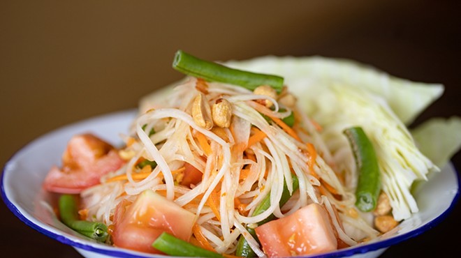 Chiang Mai's som tum, or green papaya salad.