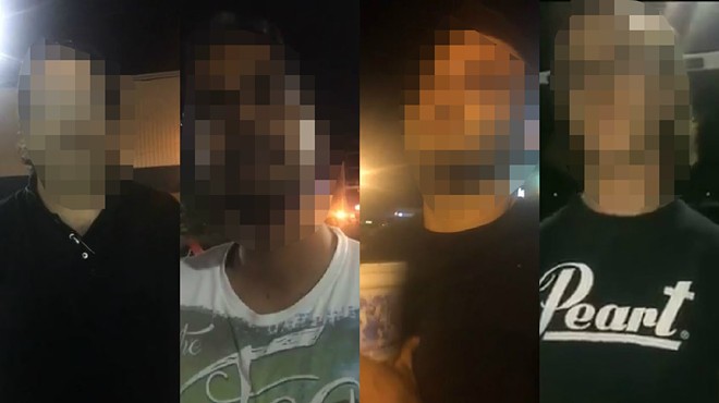 Four men exposed in a livestreamed sting operation by Truckers Against Predators.