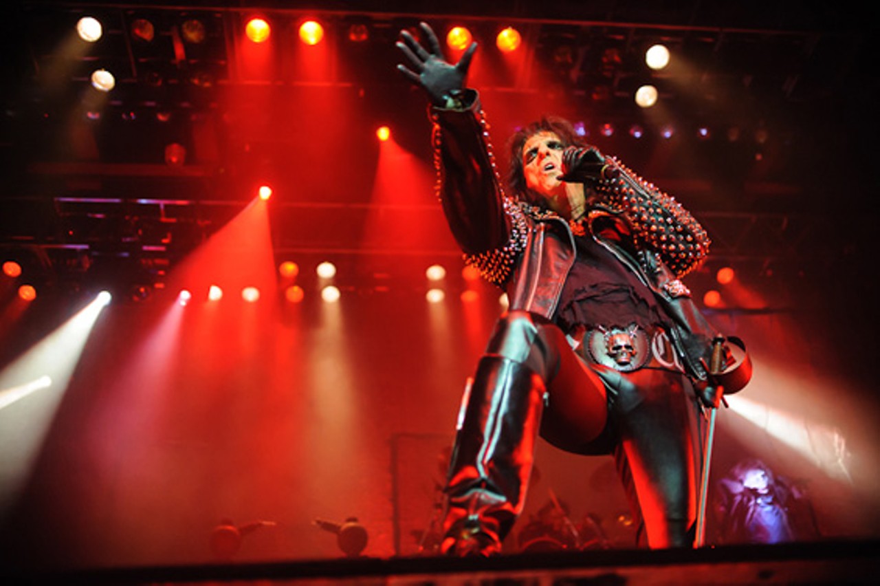 Alice Cooper, performing at The Pageant.