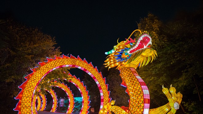 The St. Louis Zoo will be hosting an Animals Aglow starting March 13 through May 5 with more than 60 larger-than-life Chinese lanterns and interactive light displays.