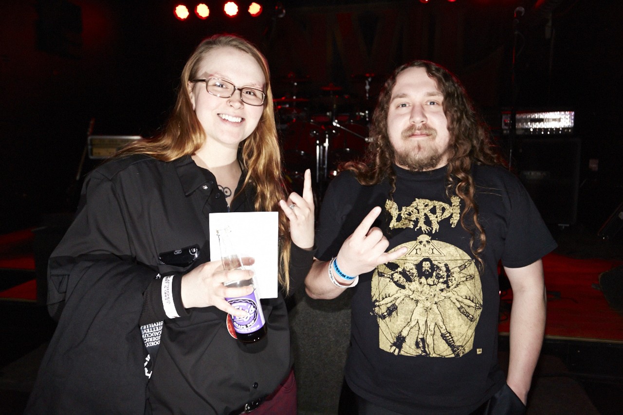 The married couple Camille and Ryan Grassel came from Branson, Missouri to see Anvil on February 19, 2015.
