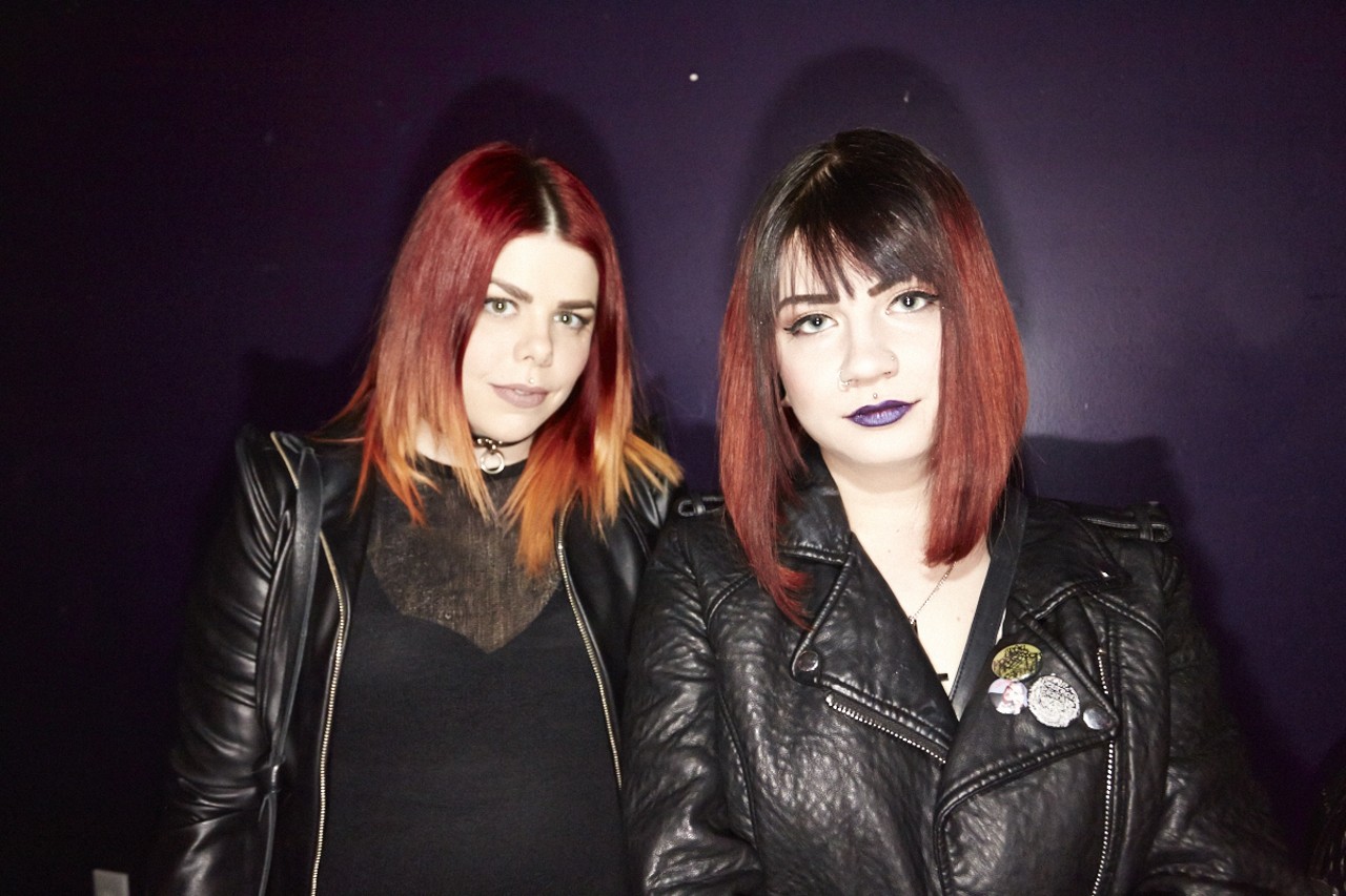 Gabi Ehrig and Brittney Kraus came out to see all of the bands at the Anvil show on February 19, 2015.