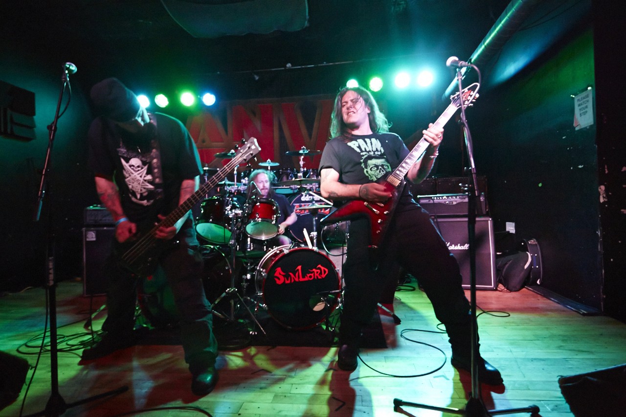 New York City metal band SunLord was the second band on the bill at the Anvil show on Febraury 19, 2015 at Fubar.