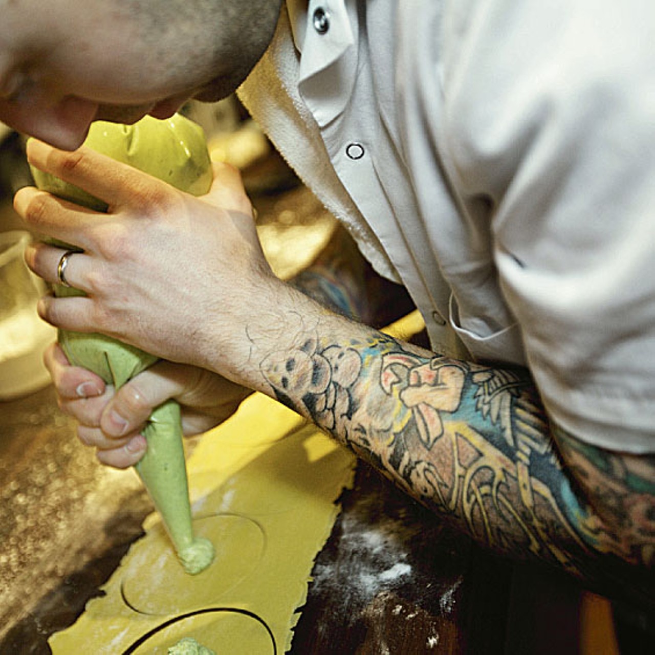 Gerard Craft of Niche restaurants was one of the restaurant workers featured in our April 21 photo essay, "Kitchen Ink: The restaurant life has a tendency to get under your skin."