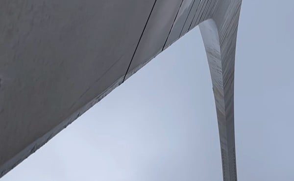 VIDEO: Snow Melting Off the Gateway Arch Creates Cool Waterfall