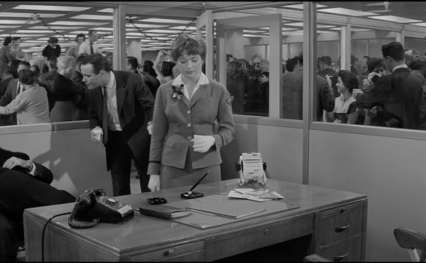 Jack Lemmon and Shirley MacLaine endure a wild office Christmas party in the brilliant The Apartment.