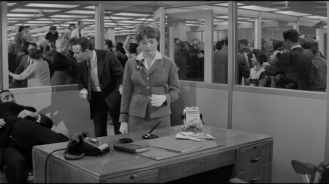 Jack Lemmon and Shirley MacLaine endure a wild office Christmas party in the brilliant The Apartment.