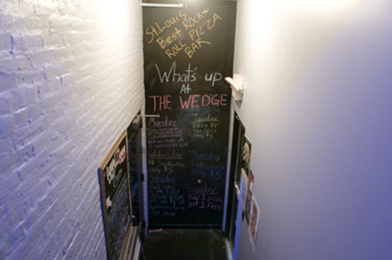 Hallway between restaurant/bar and the upstairs music venue.Read Delta Force: The Wedge is a tavern, through and through &mdash; but the pizzas take bar food to another level.