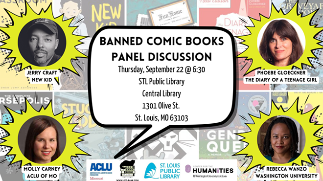 Banned Comic Books: a panel discussion with Jerry Craft, Molly Carney (ACLU-MO), Phoebe Gloeckner, & Rebecca Wanzo