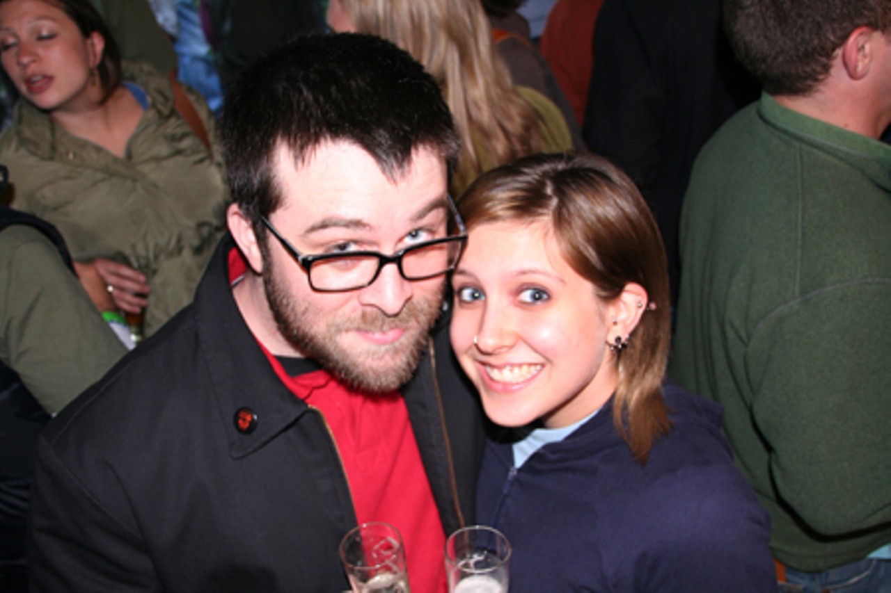 Patrick and Natalie like the possibility to sample any of the 70 types of beer at the fest.