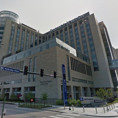 August 2018        Kingshighway Ave. & Parkview Pl.    Barnes-Jewish Hospital now    Photo courtesy of &copy;2018 Google