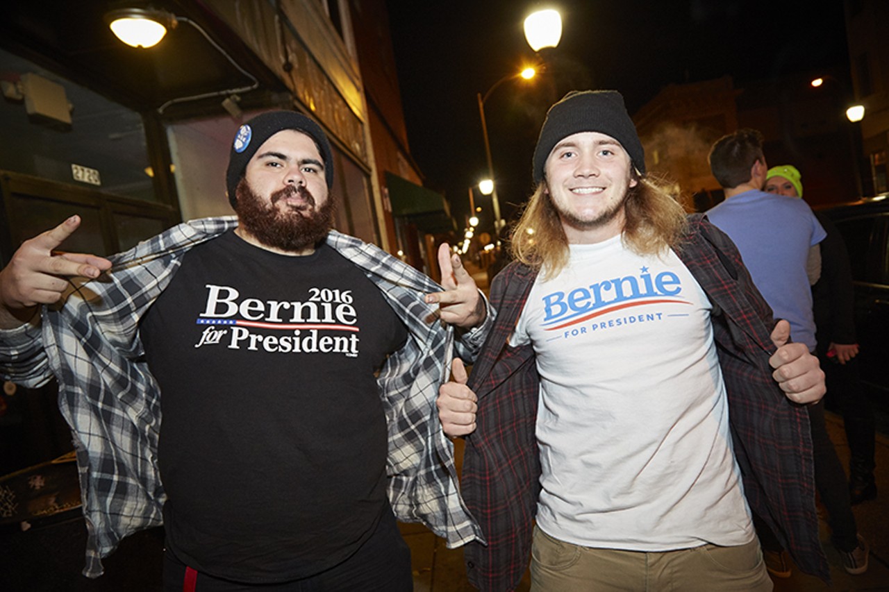 Kevin Romo and Matt Welser came out to support Bernieman