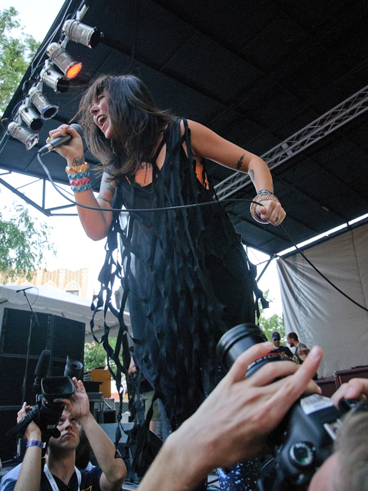 Sleigh Bells at the Pitchfork Music Festival 2010 in Chicago.