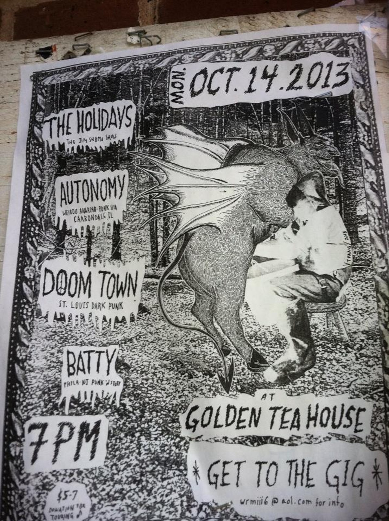 Best Concert -Poster Designer: Ashley Hohman
Steeped in DIY punk aesthetic, Ashley Hohman's poster art is bold, utilizing black-and-white photos and text, and employing the use of a copy machine.Read the full story: Best Concert -Poster Designer: Ashley Hohman