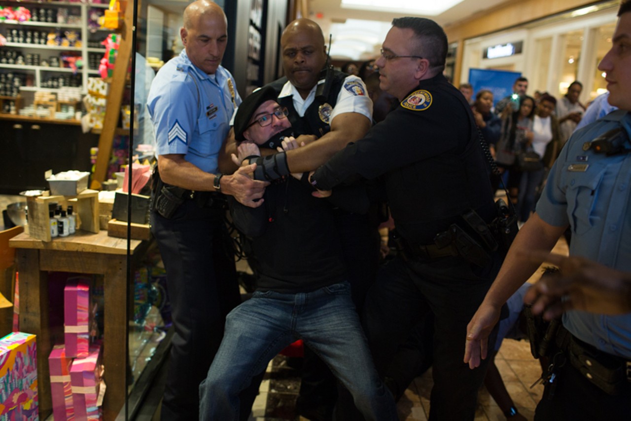 Black Friday Protest at Galleria Leads to Seven Arrests