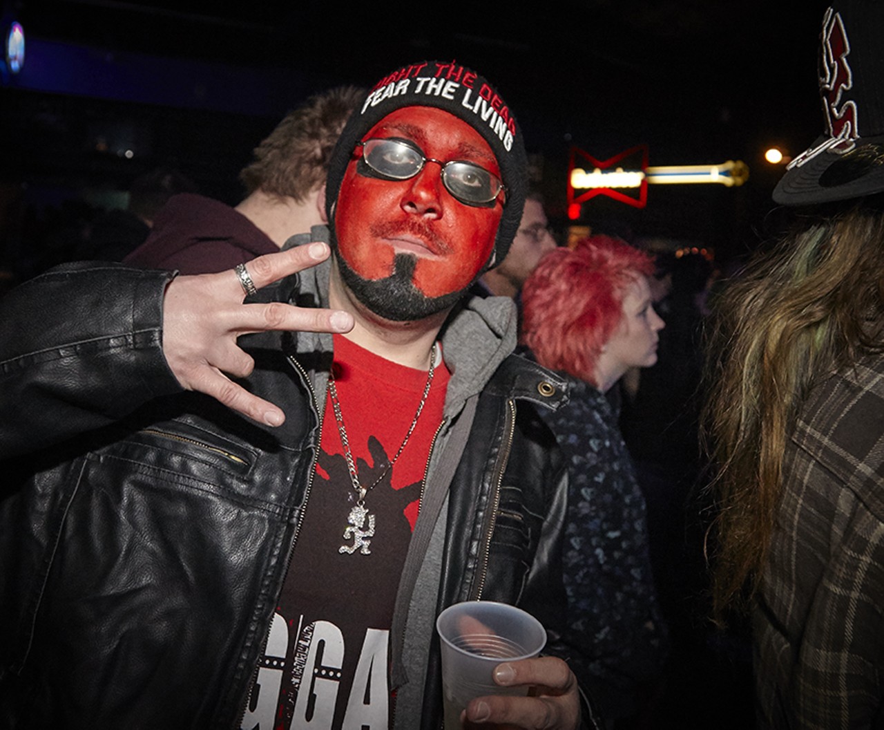 Brad, a red-faced juggalo.