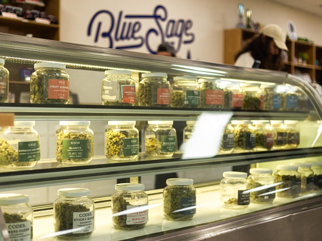 Blue Sage Cannabis Deli opened its doors on February 23 in the prime spot between Hi-Pointe Drive-In and Hi-Pointe Theatre.