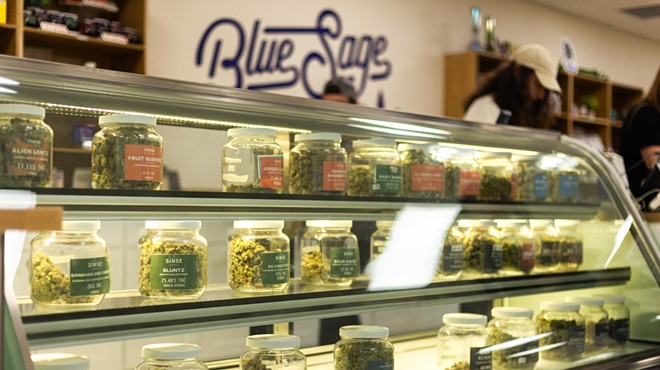 Blue Sage Cannabis Deli opened its doors on February 23 in the prime spot between Hi-Pointe Drive-In and Hi-Pointe Theatre.