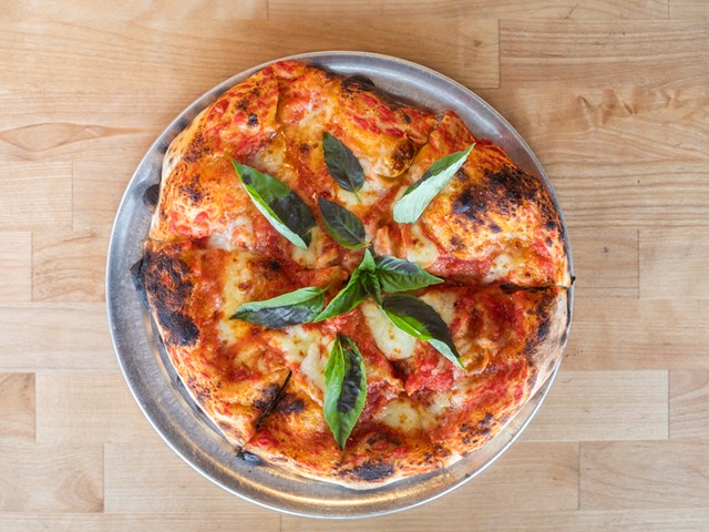 The Margherita Pizza at 1929 Pizza and Wine is in the classic Neapolitan style.
