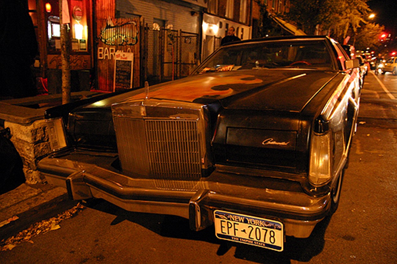 The 1979 Lincoln Continental Mark V gets about five miles to the gallon.