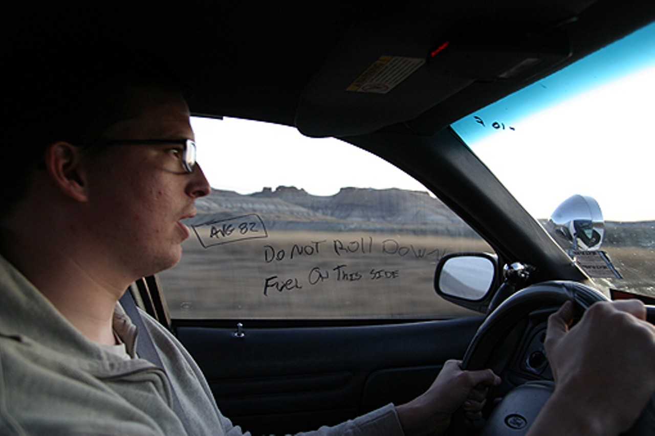 Alex Macfarlane rocking through western Nebraska.