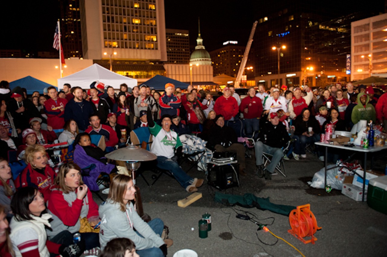 Cardinals Fans Celebrate World Series Victory