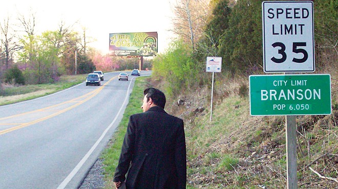 A spitting image of the Man in Black tries to find his way home in Branson.