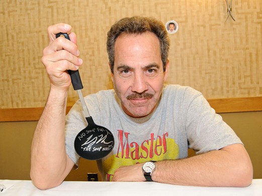 Larry Thomas, best known as Seinfeld's &ldquo;Soup Nazi,&rdquo; talked to fans, signed ladles, and told tales of celebrity encounters of his own.