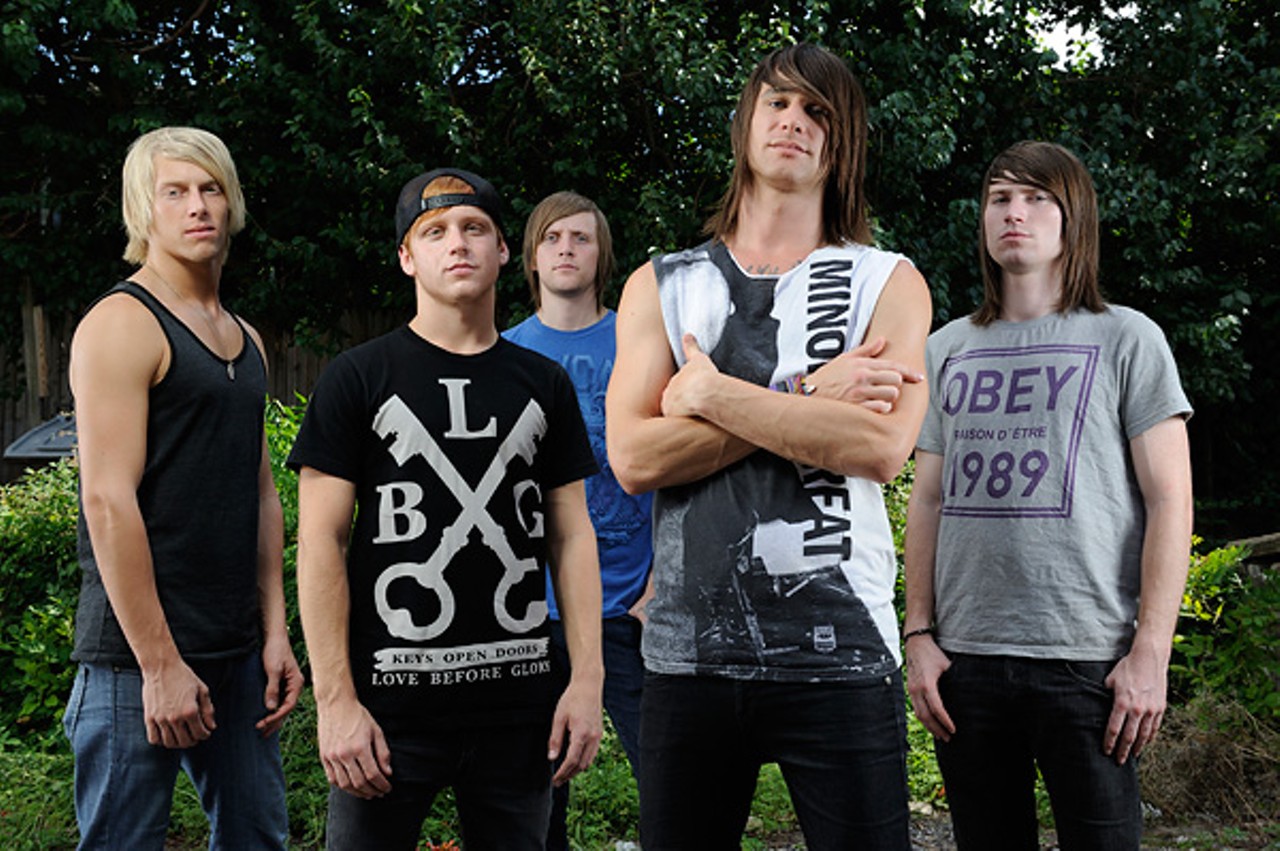 Blessthefall in St. Louis, part of the 2010 Cool Tour.